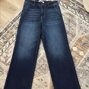 KanCan Blue Flare Wide Leg Jeans